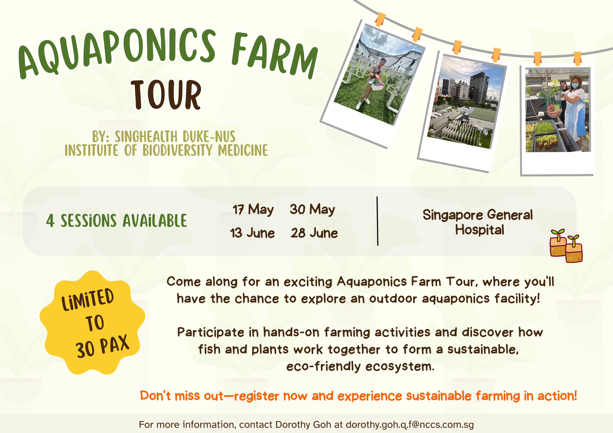 Aquaponics Farm Tour at Singapore General Hospital