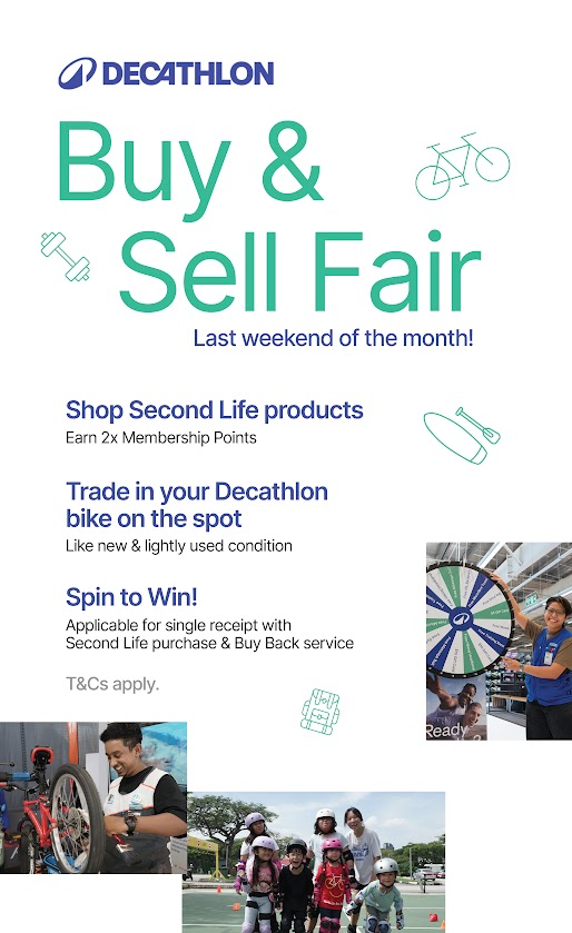 New sports gear, affordable prices at Decathlon's Buy & Sell Fair