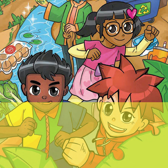 Join Krishan, Jia Le and Aisha as they enter the Green Academy and train to become Go Green SG champions! This book is in partnership with an SG Eco Fund recipient and Changkat Primary School students who helped to design the characters.