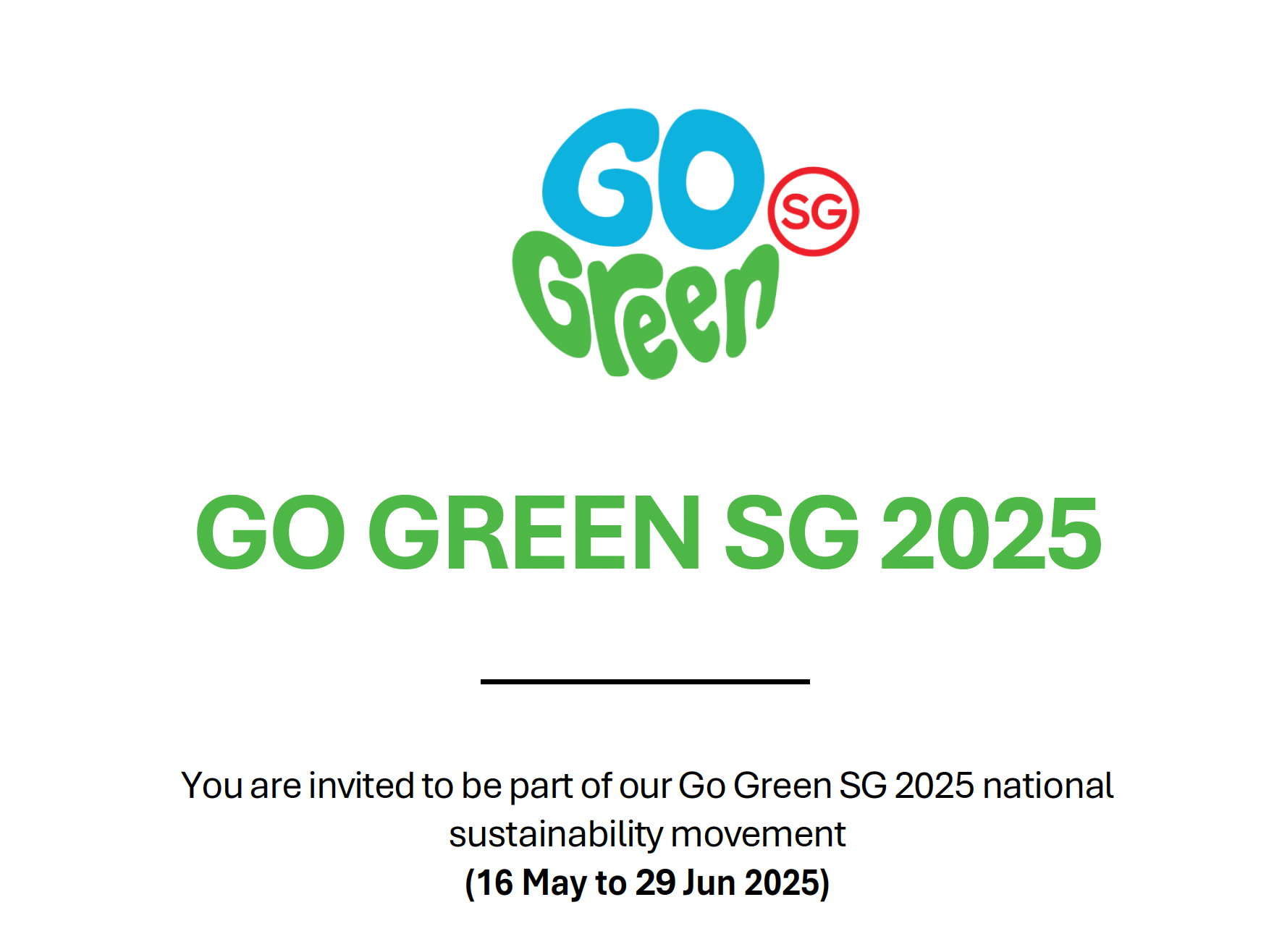 Go Green SG Partners' Package